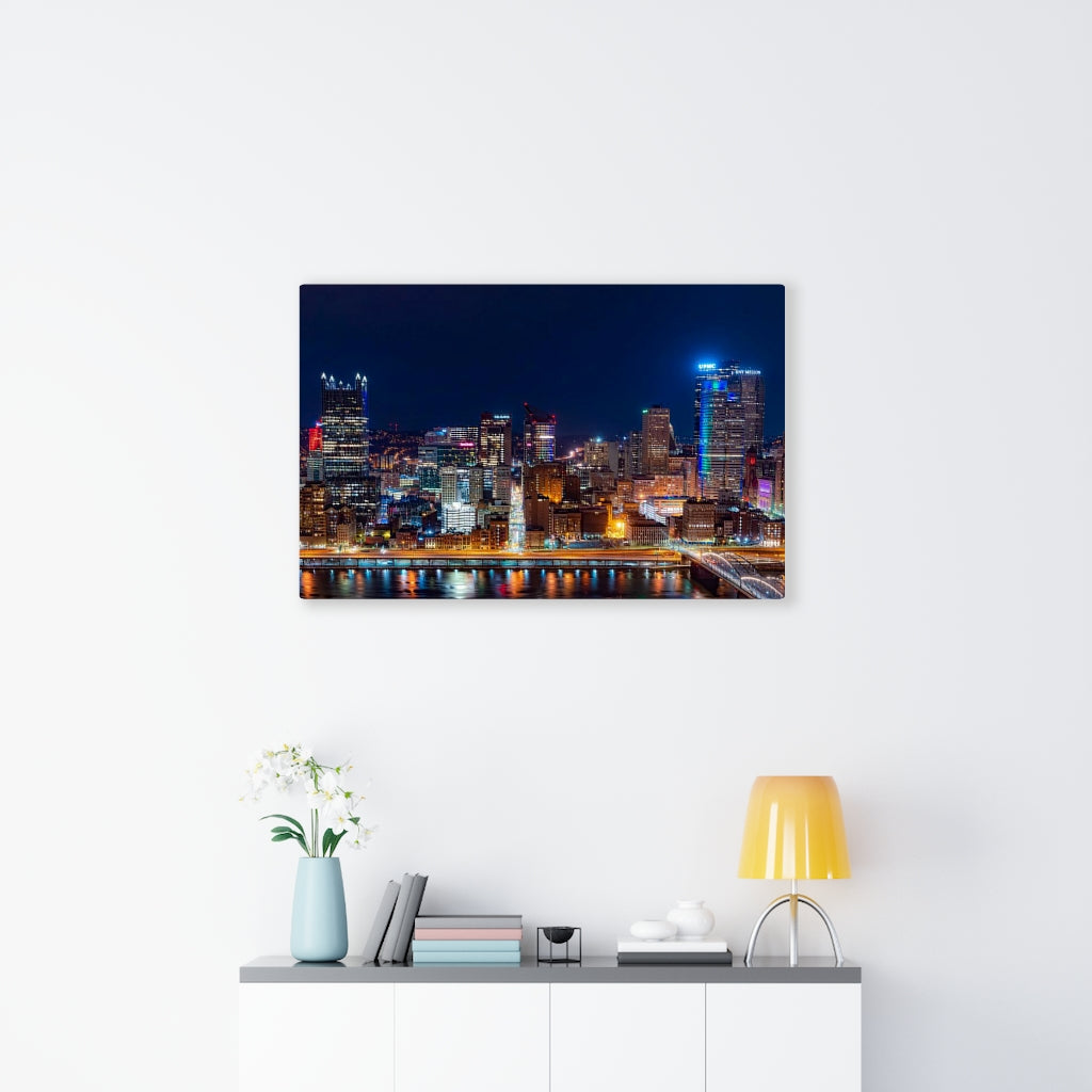 Pittsburgh Skyline Canvas Gallery Wraps