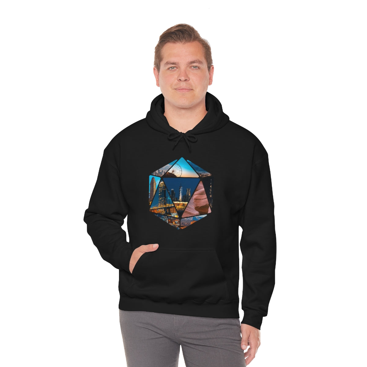 Hexagon Art Unisex Heavy Blend Hooded Sweatshirt