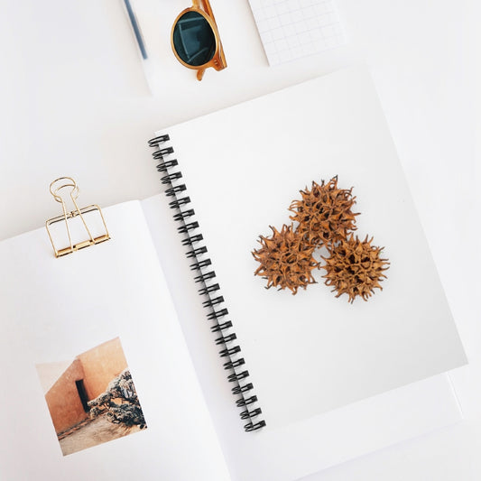 Spiky Spiral Ruled Notebook