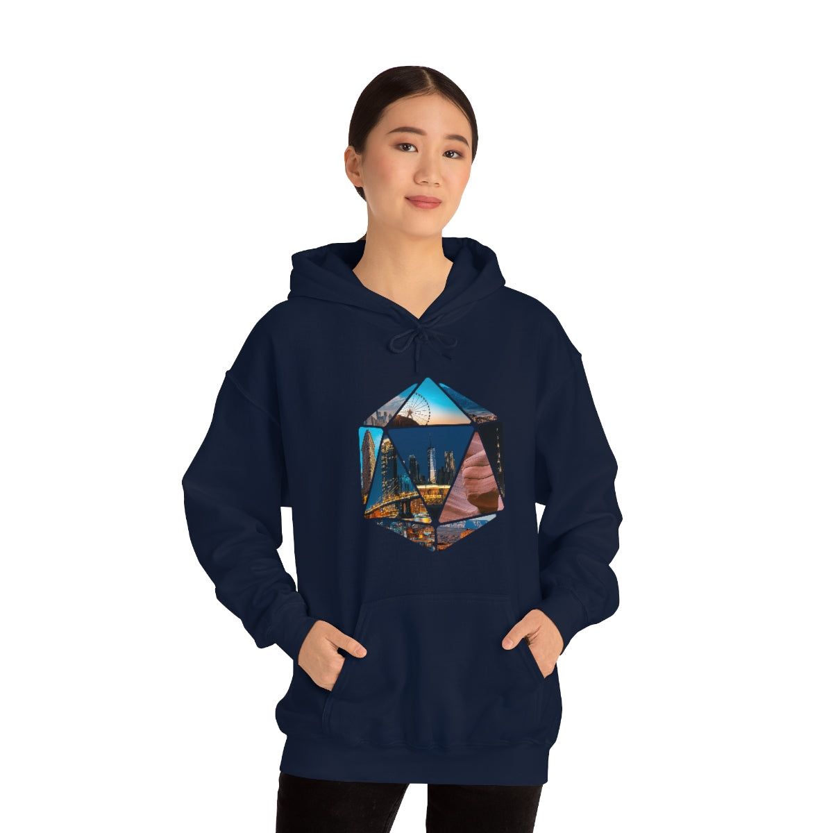 Hexagon Art Unisex Heavy Blend Hooded Sweatshirt