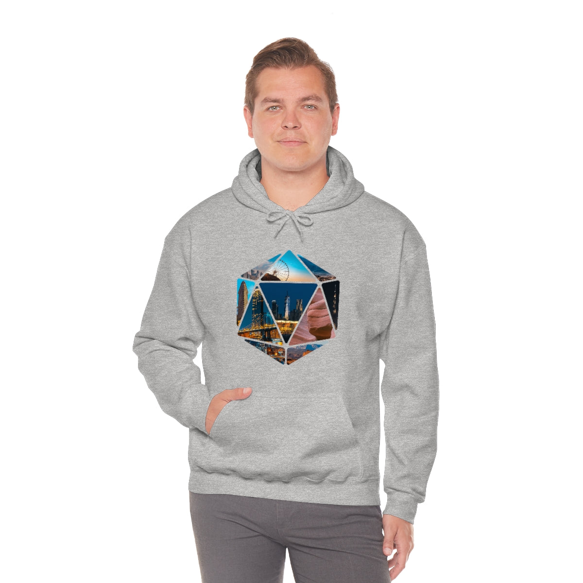 Hexagon Art Unisex Heavy Blend Hooded Sweatshirt