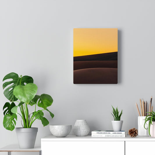 Sunrise Over Dunes Minimalist Canvas Gallery Wraps 8 by 10