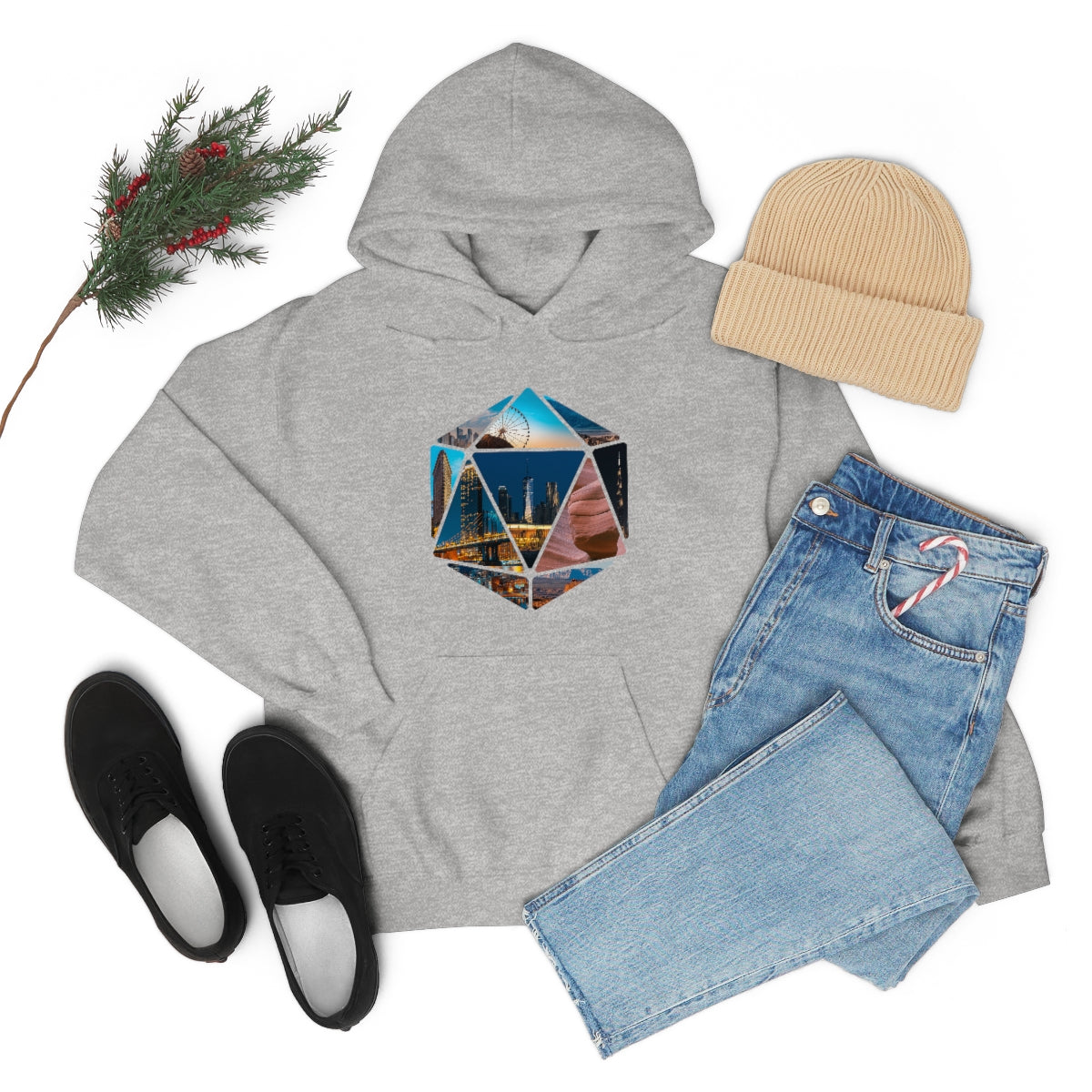 Hexagon Art Unisex Heavy Blend Hooded Sweatshirt