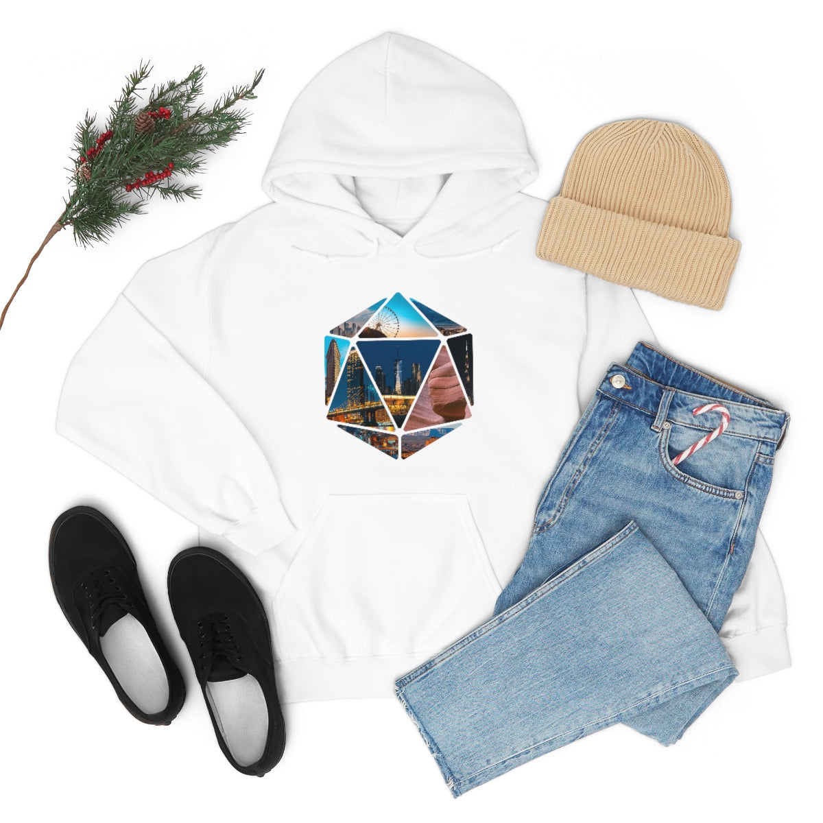 Hexagon Art Unisex Heavy Blend Hooded Sweatshirt