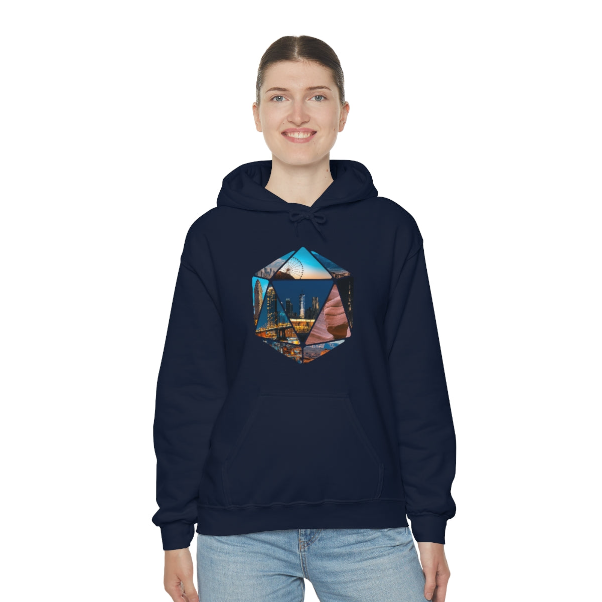 Hexagon Art Unisex Heavy Blend Hooded Sweatshirt