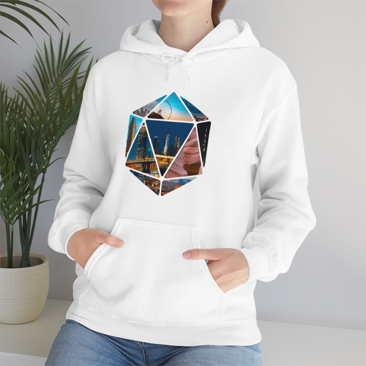 Hexagon Art Unisex Heavy Blend Hooded Sweatshirt