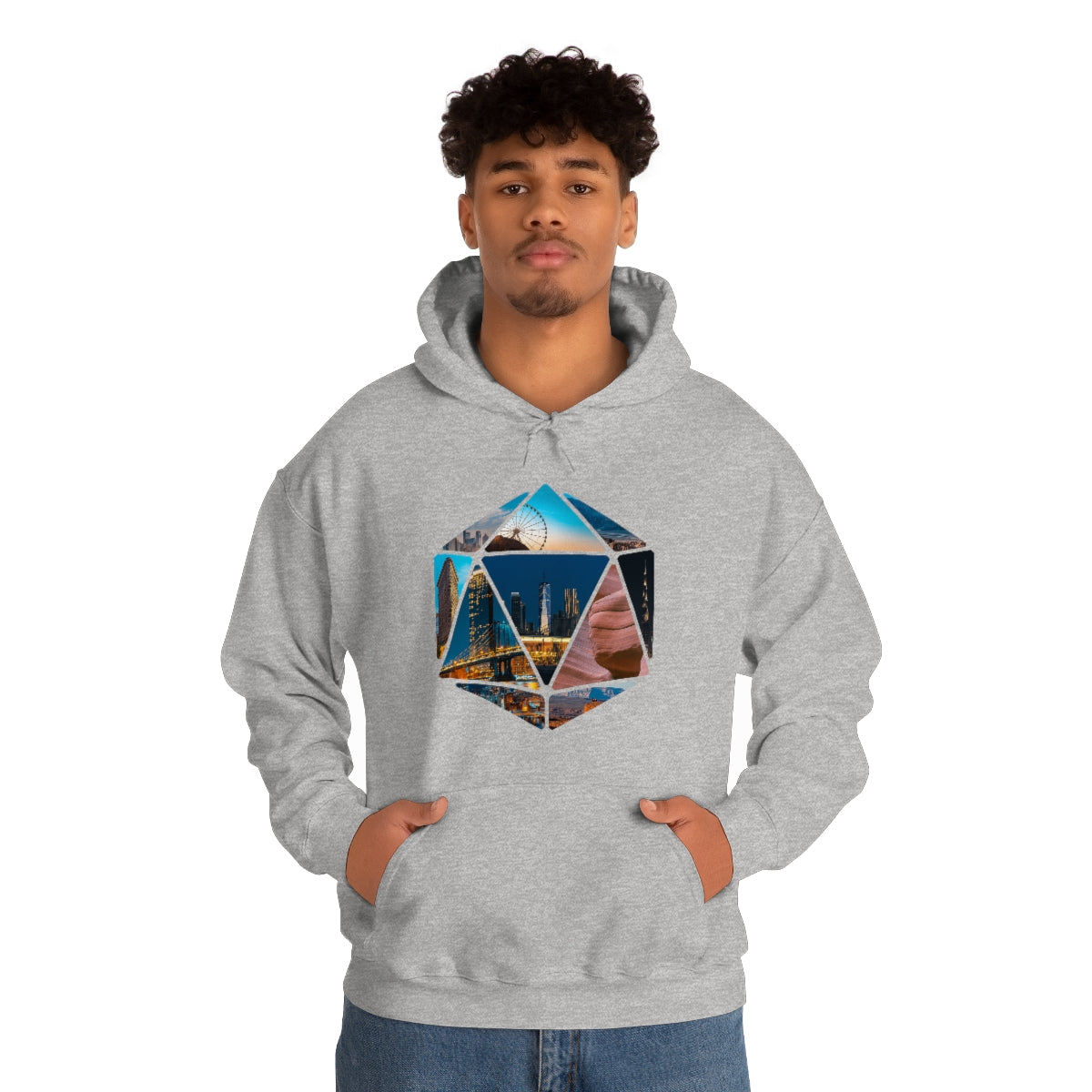 Hexagon Art Unisex Heavy Blend Hooded Sweatshirt