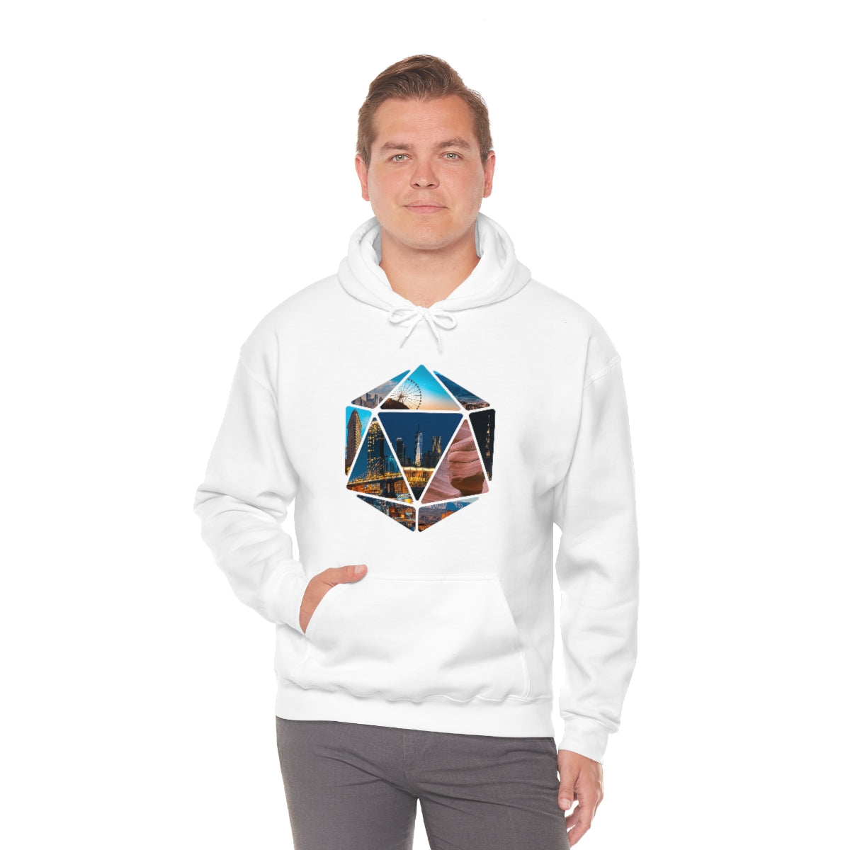 Hexagon Art Unisex Heavy Blend Hooded Sweatshirt