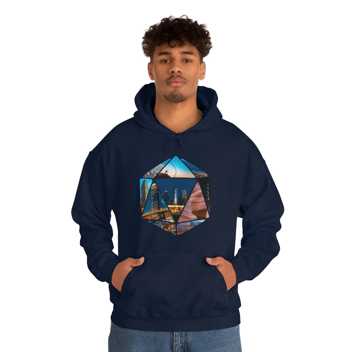 Hexagon Art Unisex Heavy Blend Hooded Sweatshirt