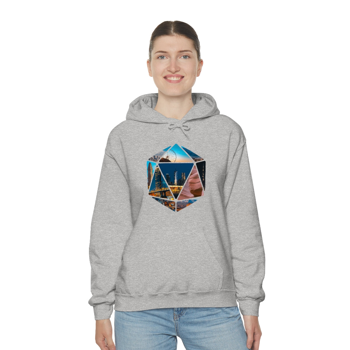 Hexagon Art Unisex Heavy Blend Hooded Sweatshirt