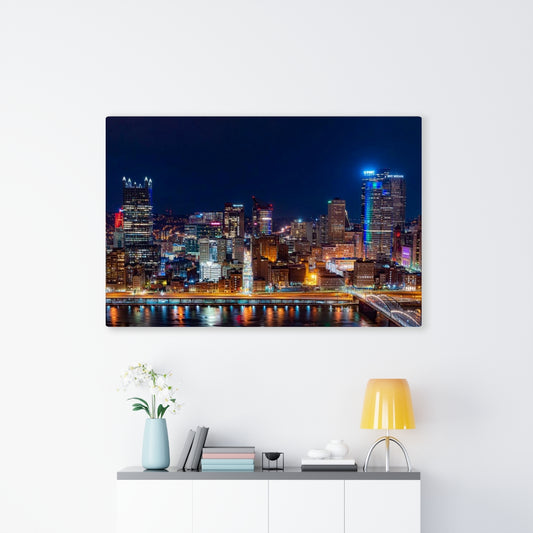 Pittsburgh Skyline Canvas Gallery Wraps