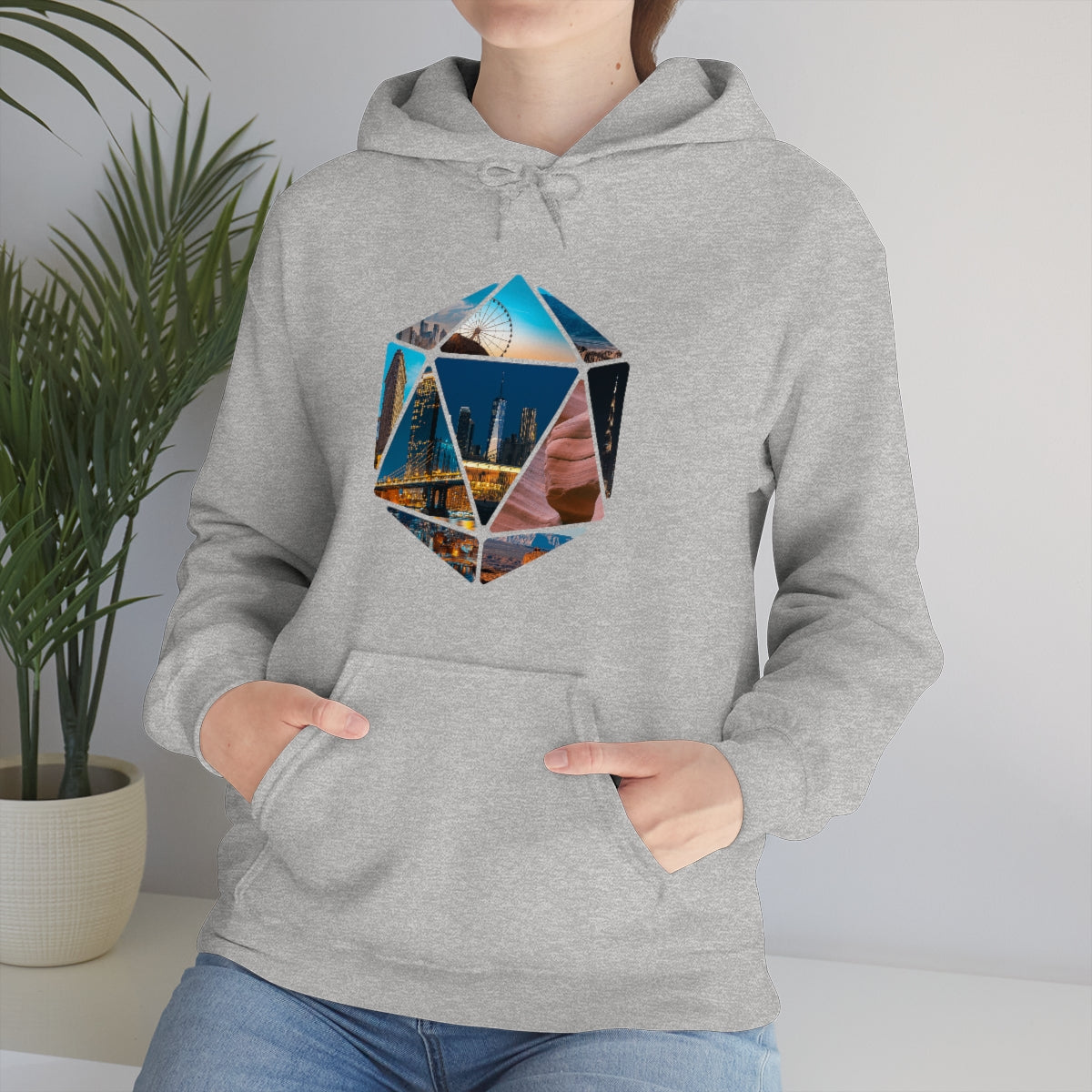 Hexagon Art Unisex Heavy Blend Hooded Sweatshirt