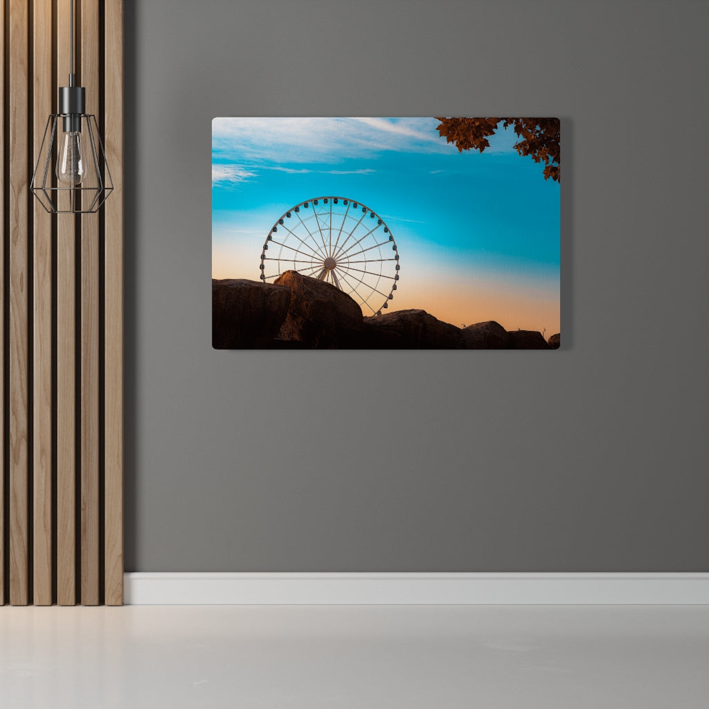 National Harbor, Maryland at Sunset Home Office Decor Wall Canvas Art Gallery Wraps